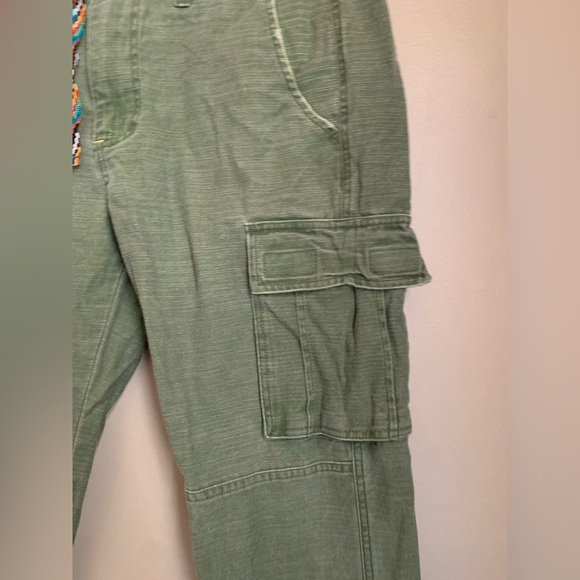 Koto Slim Fit Green Army Cargo Pants, military - Picture 2 of 15